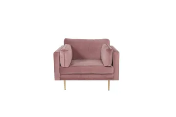 Fåtölj Boom Sammet - Rosa - Möbler - Stolar & fåtöljer - Fåtölj