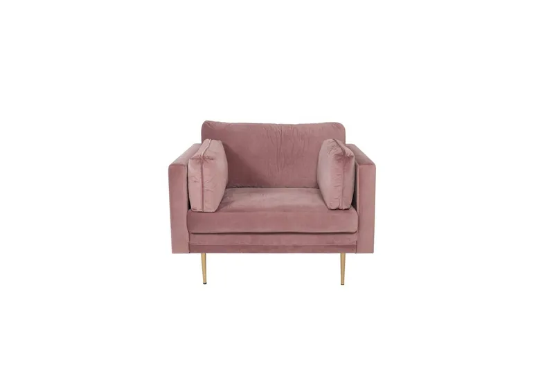 Fåtölj Boom Sammet - Rosa - Möbler - Stolar & fåtöljer - Fåtölj