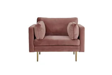 Fåtölj Boom Sammet - Rosa - Möbler - Stolar & fåtöljer - Fåtölj