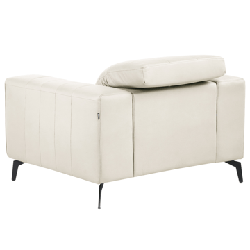Fåtölj Ommel - Ljusbeige - Möbler - Stolar & fåtöljer - Fåtölj - Skinnfåtölj & läderfåtölj