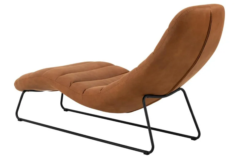 Greenmont Schäslong 63 cm - Brun - Möbler - Stolar & fåtöljer - Fåtölj - Skinnfåtölj & läderfåtölj