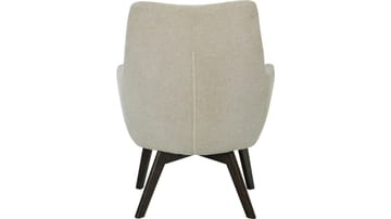 Halren Fåtölj med Fotpall i Tyg - Beige - Möbler - Stolar & fåtöljer - Fåtölj