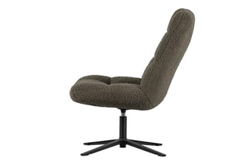 Job Fåtölj i Boucle - Grön med Metallunderrede - Möbler - Stolar & fåtöljer - Fåtölj