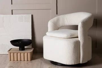 Laurel Fåtölj i Boucle - Vit - Möbler - Stolar & fåtöljer - Fåtölj