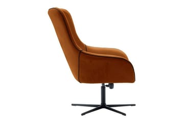 Laytown Modern Fåtölj i Sammet - Orange - Möbler - Stolar & fåtöljer - Fåtölj