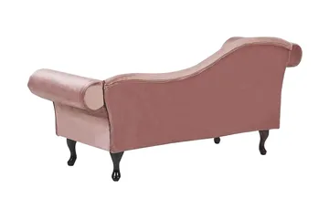 Lattes Schäslong Vänster - Sammet/Rosa - Möbler - Soffa - Dagbäddar
