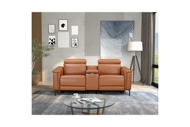 Lund Liggfåtölj - Brun - Möbler - Soffa - Biosoffa & reclinersoffa - 2 sits biosoffa & reclinersoffa