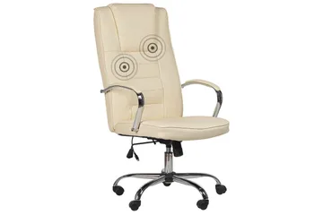 Massagestol Grandeur Beige/Silver - Beige/Silver - Möbler - Stolar & fåtöljer - Fåtölj - Massagestol & massagefåtölj