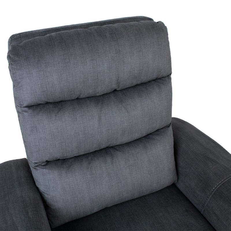 Reclinerfåtölj Darvi med elektrisk mekanism - grå sammet - Möbler - Stolar & fåtöljer - Fåt ölj - Biofåtölj & reclinerfåtölj