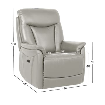 Reclinerfåtölj Gårdal med elektrisk lyftmekanism läder - Beige - Möbler - Stolar & fåtöljer - Fåtölj - Seniorfåtölj