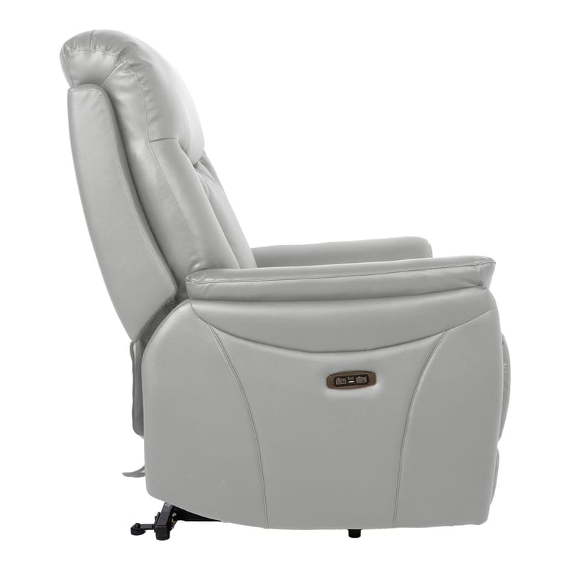 Reclinerfåtölj Gårdal med elektrisk lyftmekanism läder - Beige - Möbler - Stolar & fåtöljer - Fåtölj - Seniorfåtölj