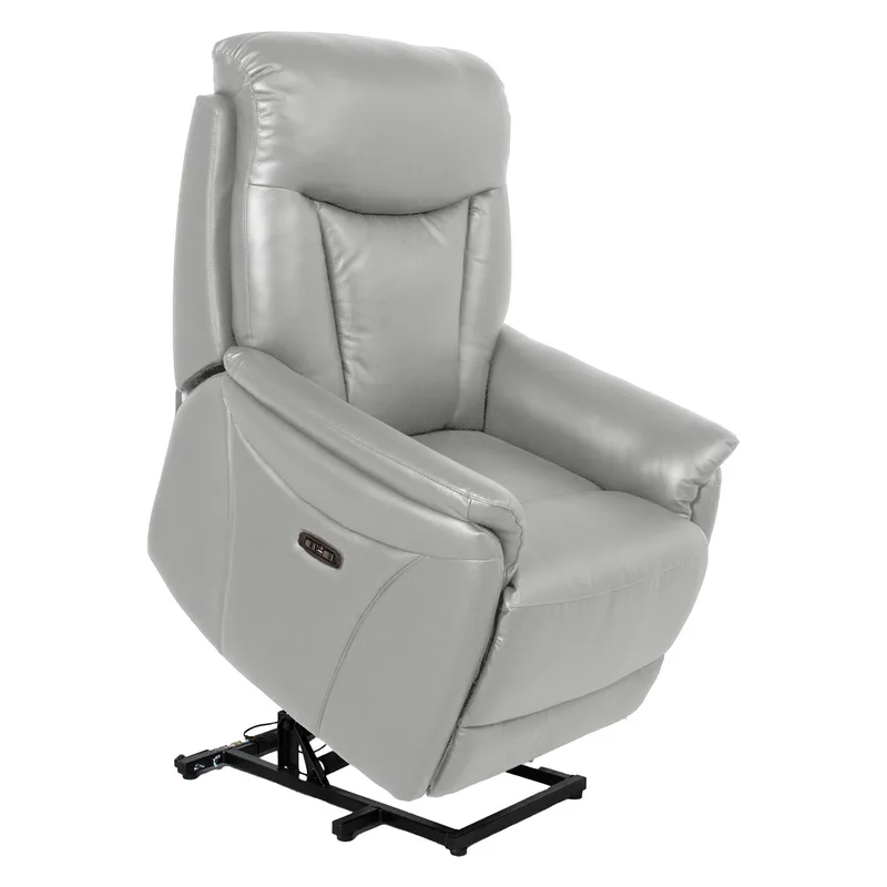 Reclinerfåtölj Gårdal med elektrisk lyftmekanism läder - Beige - Möbler - Stolar & fåtöljer - Fåtölj - Seniorfåtölj