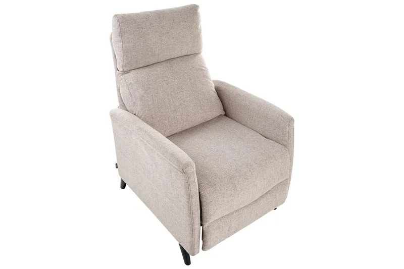 Reclinerfåtölj Selvik Beige/svart - Beige/svart - Möbler - Stolar & fåtöljer - Fåtölj - Biofåtölj & reclinerfåtölj