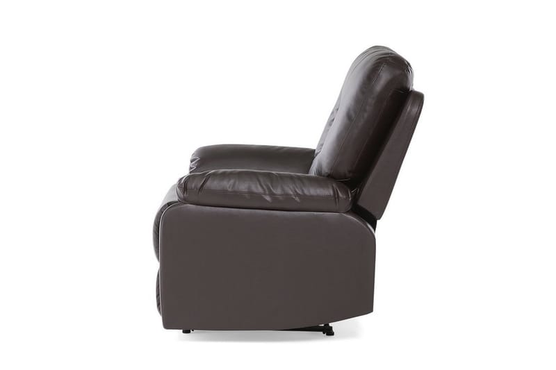 Rovik Oval Reclinerfåtölj i Konstläder - Brun - Möbler - Stolar & fåtöljer - Fåtölj - Skinnfåtölj & läderfåtölj