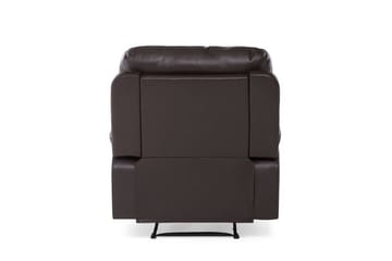 Rovik Oval Reclinerfåtölj i Konstläder - Brun - Möbler - Stolar & fåtöljer - Fåtölj - Skinnfåtölj & läderfåtölj