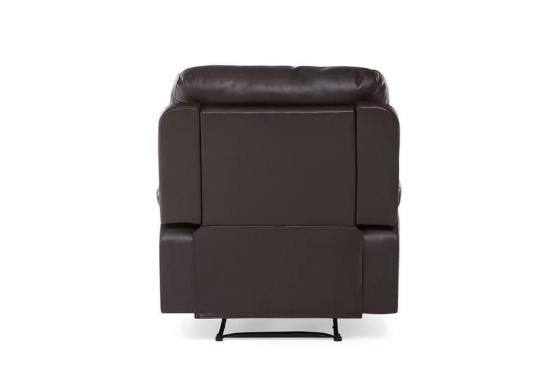 Rovik Oval Reclinerfåtölj i Konstläder - Brun - Möbler - Stolar & fåtöljer - Fåtölj - Skinnfåtölj & läderfåtölj