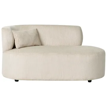 Schäslong Vanvey Vänstervänd - Ljusbeige - Möbler - Soffa - Dagbäddar