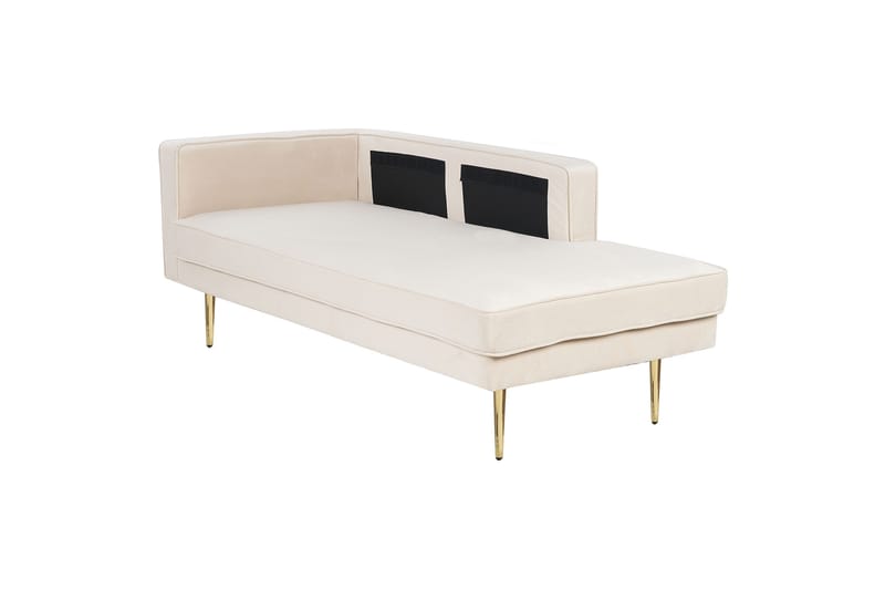Topo Schäslong 171 cm Vänster - Beige/Guld - Möbler - Stolar & fåtöljer - Fåtölj - Schäslongfåtölj & divanfåtölj