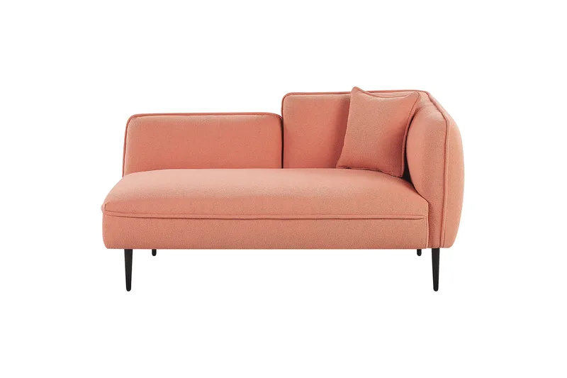 Toyoki Schäslong 138 cm Höger - Svart/Rosa - Möbler - Stolar & fåtöljer - Fåtölj - Schäslongfåtölj & divanfåtölj