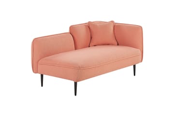 Toyoki Schäslong 138 cm Höger - Svart/Rosa - Möbler - Stolar & fåtöljer - Fåtölj - Schäslongfåtölj & divanfåtölj