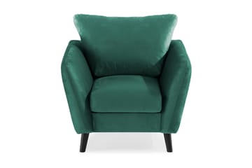 Trend Fåtölj i Sammet - Grön - Möbler - Stolar & fåtöljer - Fåtölj