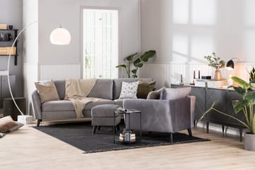 Trend Fåtölj i Sammet - Ljusgrå - Möbler - Stolar & fåtöljer - Fåtölj