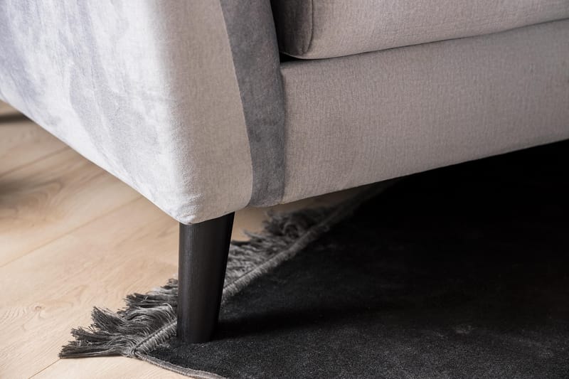 Trend Fåtölj i Sammet - Ljusgrå - Möbler - Stolar & fåtöljer - Fåtölj