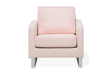 Vind Modern Fåtölj i Tyg - Rosa - Möbler - Stolar & fåtöljer - Fåtölj