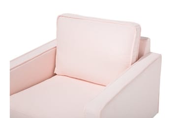 Vind Modern Fåtölj i Tyg - Rosa - Möbler - Stolar & fåtöljer - Fåtölj