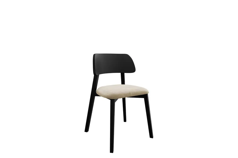 Flannery Matstol, Beige/Svart