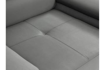 Gabina Modern Fåtölj i Tyg med Konstläderunderrede - Beige|Grå - Möbler - Stolar & fåtöljer - Fåtölj - Skinnfåtölj & läderfåtölj