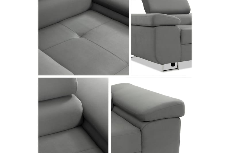 Gabina Modern Fåtölj i Tyg med Konstläderunderrede - Beige|Grå - Möbler - Stolar & fåtöljer - Fåtölj - Skinnfåtölj & läderfåtölj