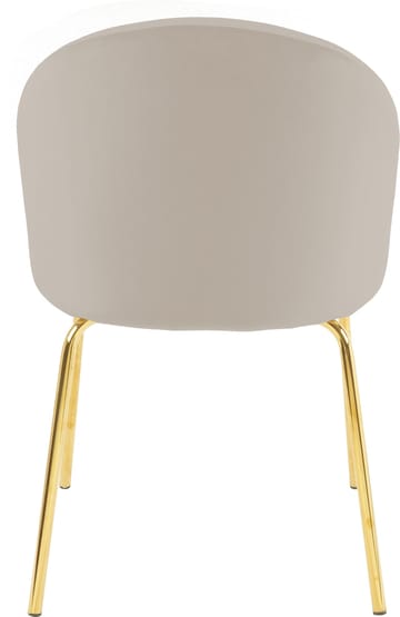 Giovani stol i beige sammet med ben i mässing - beige - Möbler - Stolar & fåtöljer - Matstol & köksstol