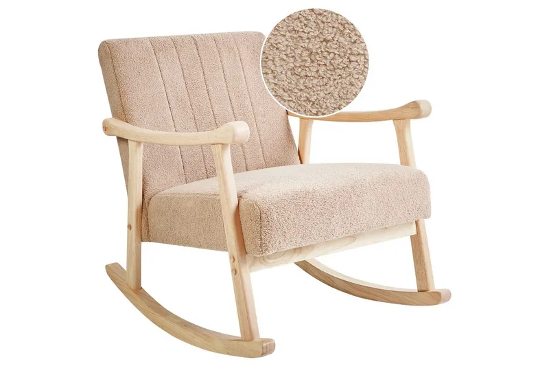 Gungstol Leknes - Beige, brun - Möbler - Stolar & fåtöljer - Fåtölj