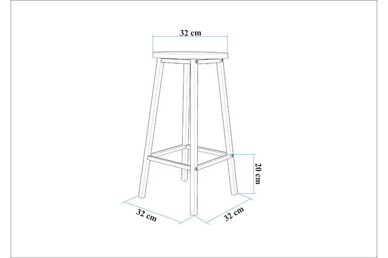 Heran Barstol 62 cm - Svart - Möbler - Stolar & fåtöljer - Barstol & barpall