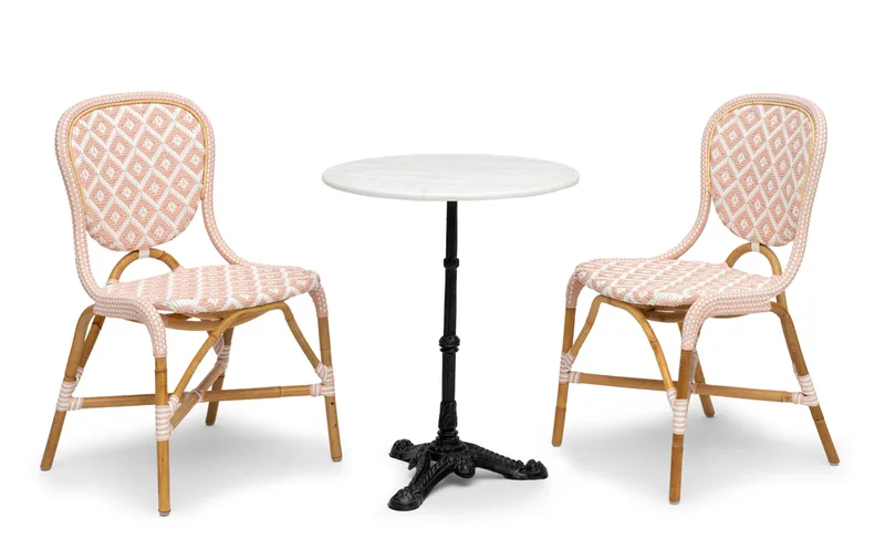 Hillerstorp Holmenäs Cafestol 2-pack - Rosa - Möbler - Stolar & fåtöljer - Matstol & köksstol