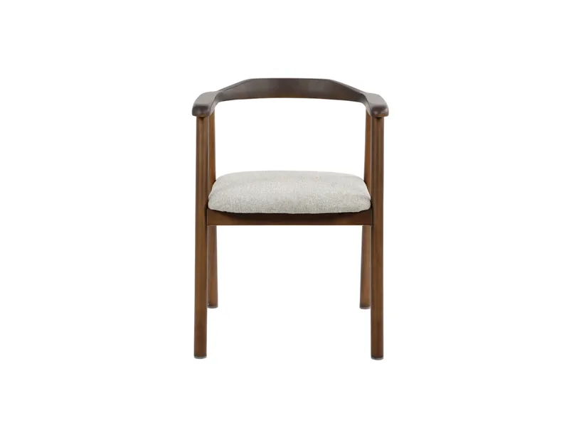 Jolie Matstol i trä med tygsits - Rökt ek/Beige - Möbler - Stolar & fåtöljer - Matstol & köksstol