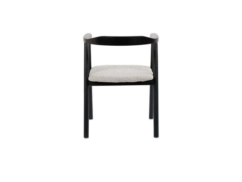 Jolie Matstol i trä med tygsits - Svart/Beige - Möbler - Stolar & fåtöljer - Matstol & köksstol