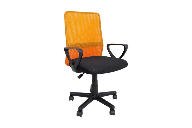 Belinda Kontorstol Svart/Orange - Möbler - Stolar & fåtöljer - Kontorsstol & skrivbordsstol