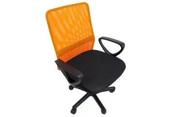 Belinda Kontorstol Svart/Orange - Möbler - Stolar & fåtöljer - Kontorsstol & skrivbordsstol