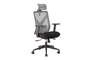 Kontorstol MIKE 64x65xH110-120cm svart/grå - Möbler - Stolar & fåtöljer - Kontorsstol & skrivbordsstol