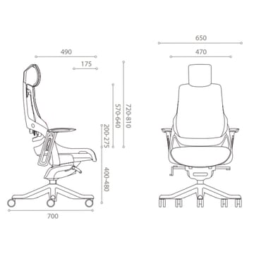 Kontorsstol Wau - orange - Möbler - Stolar & fåtöljer - Kontorsstol & skrivbordsstol