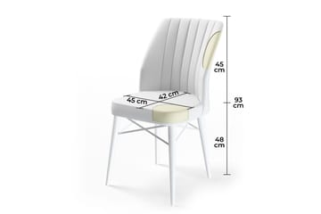 Landskrona Matstol i Tyg med Träben - Beige - Möbler - Stolar & fåtöljer - Matstol & köksstol