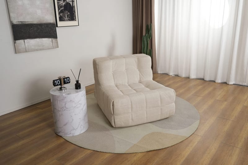 Lounge fåtölj beige manchester - Vera - Möbler - Stolar & fåtöljer - Fåtölj