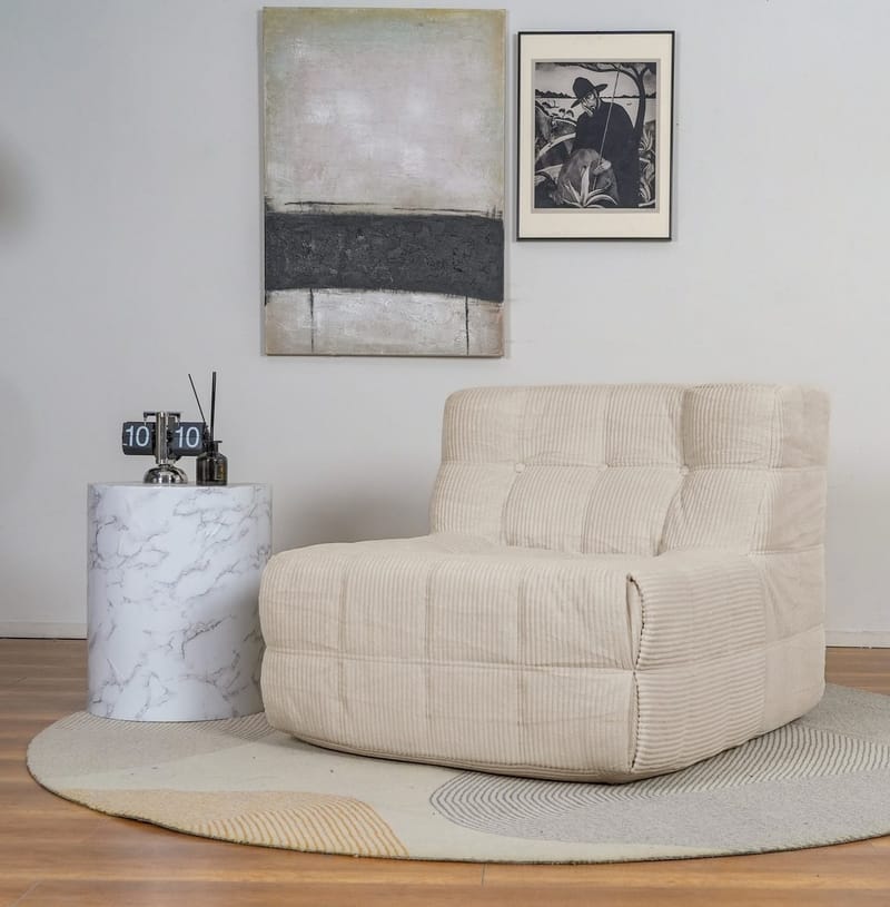 Lounge fåtölj beige manchester - Vera - Möbler - Stolar & fåtöljer - Fåtölj
