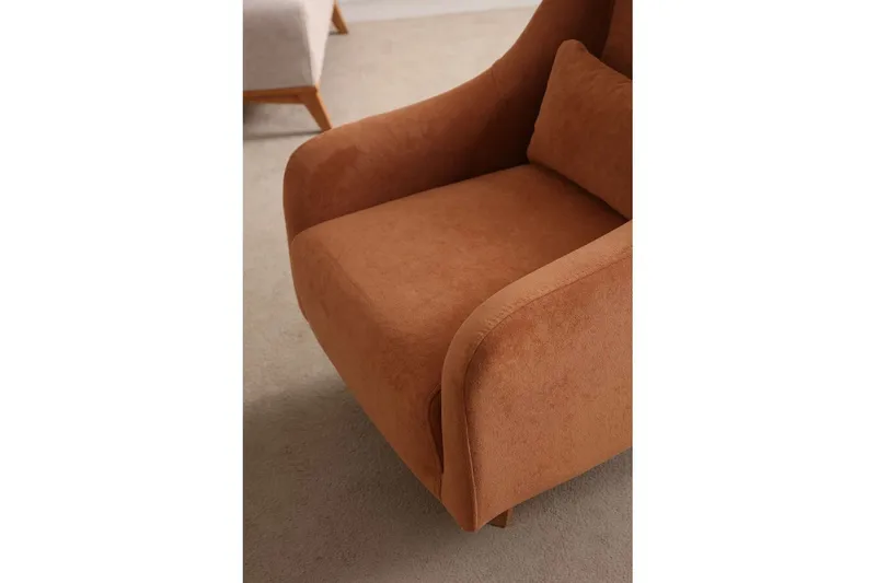 Malkiat Loungefåtölj - Orange - Möbler - Stolar & fåtöljer - Fåtölj