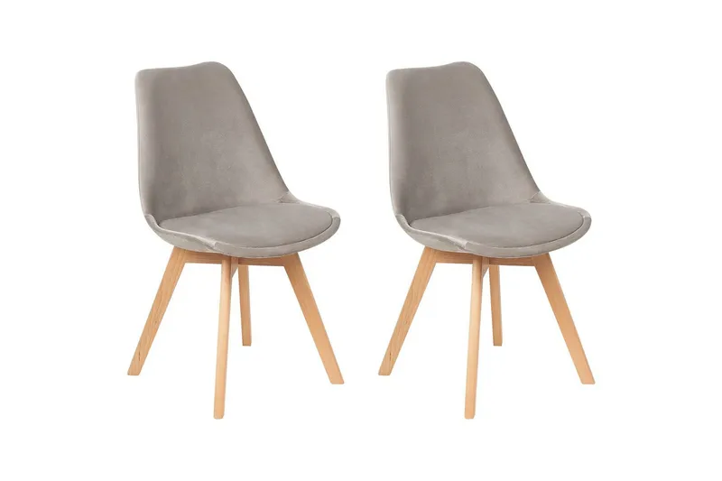 Matsalsstol Dakota Ii set om 2 Beige-Ljust Trä, Beige-Ljust Trä
