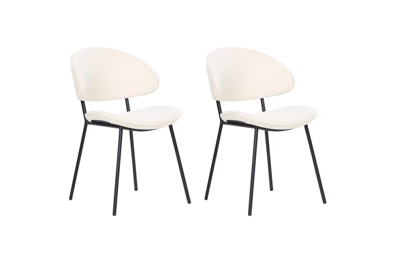 Matsalsstol Kiana set om 2 Beige - Beige - Möbler - Stolar & fåtöljer - Matstol & köksstol