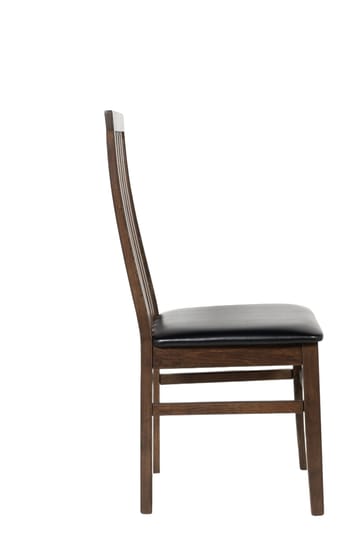 Matstol brunoljad ek svart sits - Alaska - Brunoljad ek / svart sits - Möbler - Stolar & fåtöljer - Matstol & köksstol