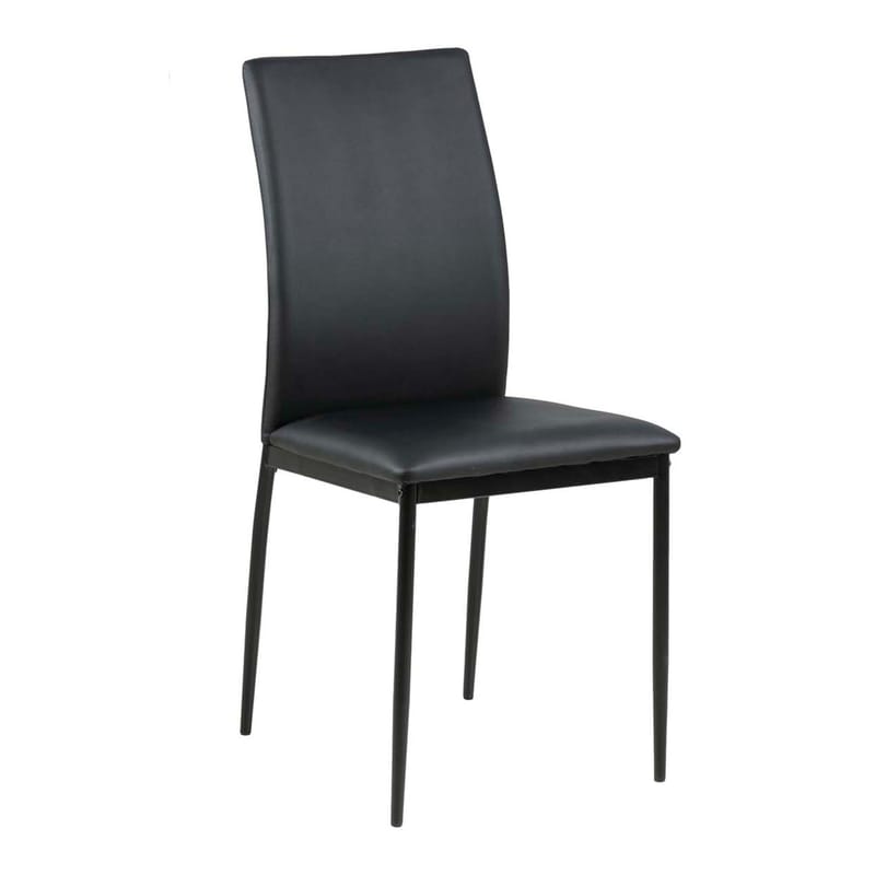 Matstol Demina PU, Svart
